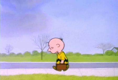 charlie brown head down