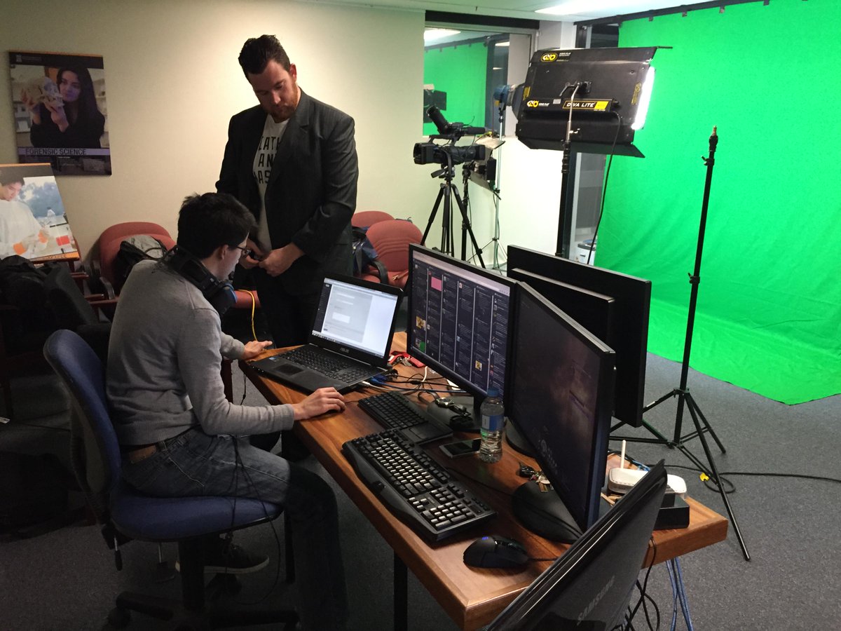 Behind the scenes <a href="/OceanicAssault/">Oceanic Assault</a> studio, getting ready to stream finals on CCP Twitch stream #tweetfleet #oafinals