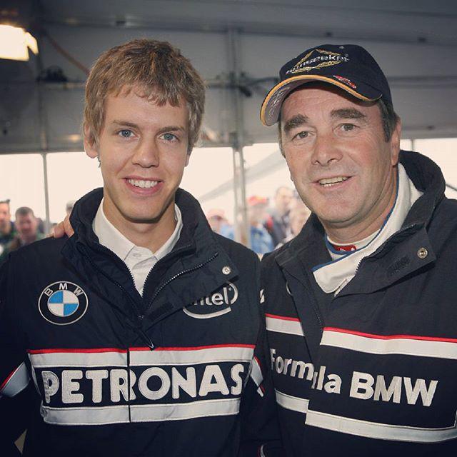 Happy Birthday to 1992 F1 World Champion Nigel Mansell, who turns 62 today.

Pic: Mansell with a young Sebastian Ve 