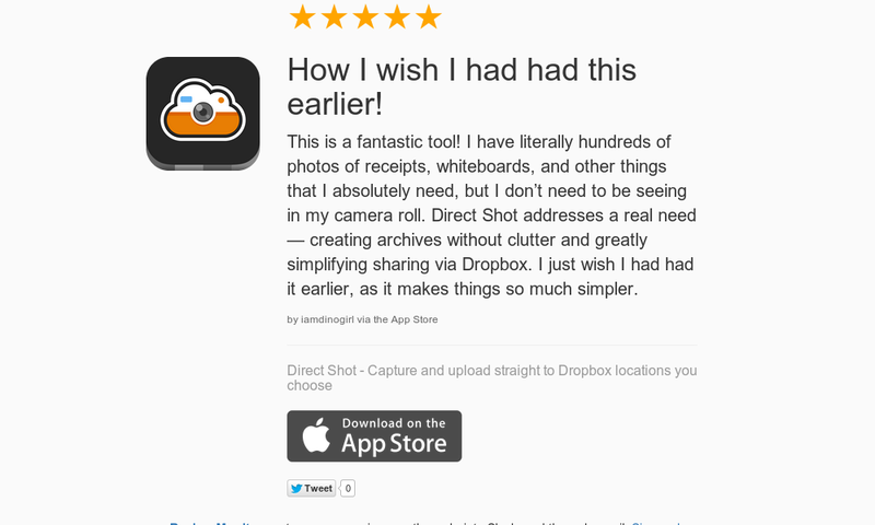 DirectShotApp's tweet photo. 5 Star Review "How I wish I had had this earlier!: This is a fantastic tool! I have literal…" https://t.co/AmIf29PPrx http://t.co/gphwaqBLQJ
