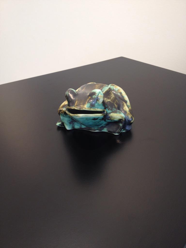 PLSoc's tweet photo. The original toad that sat on Larkin's desk http://t.co/rLfaajK7y2
