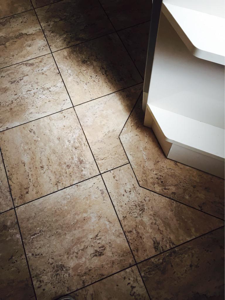 ClewarthW's tweet photo. Nice @KarndeanFloors in Knight looks good on the angle.We had to get the sub floor asphalted 1st. http://t.co/jCsiHM74sP