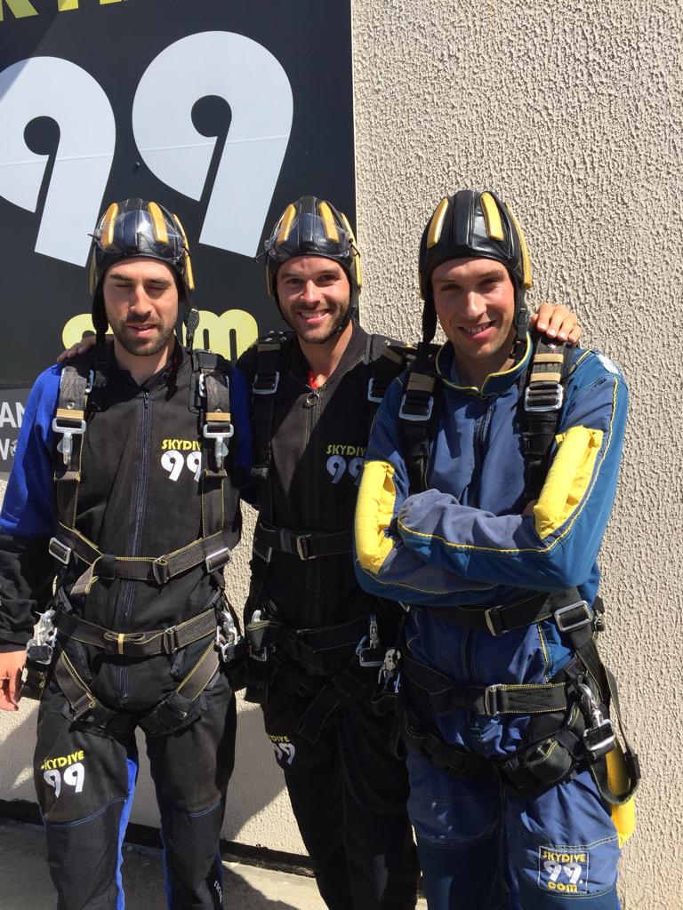 NFTO's tweet photo. HERE THEY GO!No chickening out now! @NFTOSkydiving leading the way for the @NFTO lads! #fifteenthousand #properscared http://t.co/5UatHVe4jX