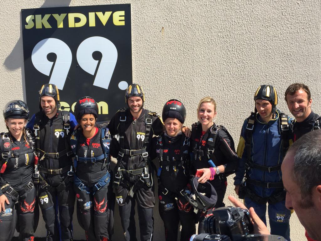 NFTO's tweet photo. HERE THEY GO!No chickening out now! @NFTOSkydiving leading the way for the @NFTO lads! #fifteenthousand #properscared http://t.co/5UatHVe4jX