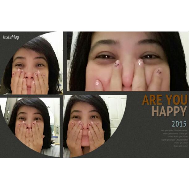 Simply Happy with my Nails #NoCrop#polish#sticker#myroom