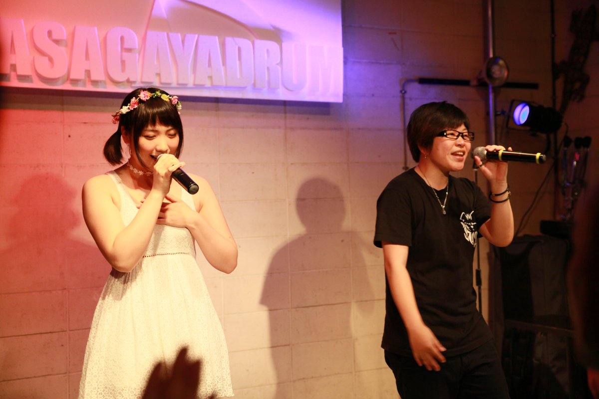 shirakabeh's tweet photo. Try∞Play 7/30@阿佐ヶ谷DRUM
あすみん復活で久しぶり!歌もトークもいいコンビ!
#TryPlay #弥生 #前田明日美 http://t.co/I8AShmR9r6