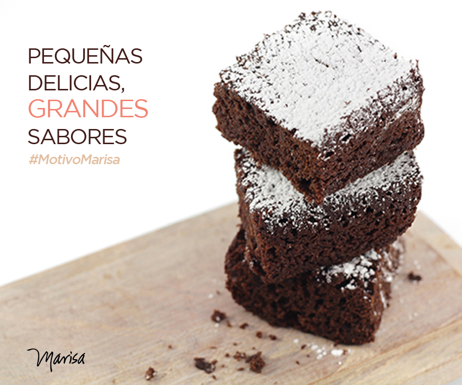 Si tienes un #pequeño antojo pero con gran #sabor, te recomendamos nuestros deliciosos #Brownies. 
#MotivoMarisa