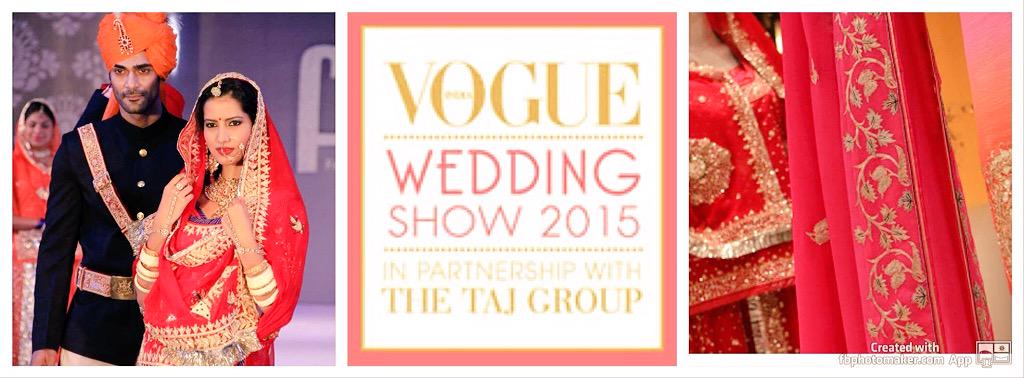mangalmayee's tweet photo. Vogue wedding show 2015 
We were lucky to get a chance to participate
From 7 to 9 August New Delhi taj palace hotel http://t.co/N9ospkI3sD