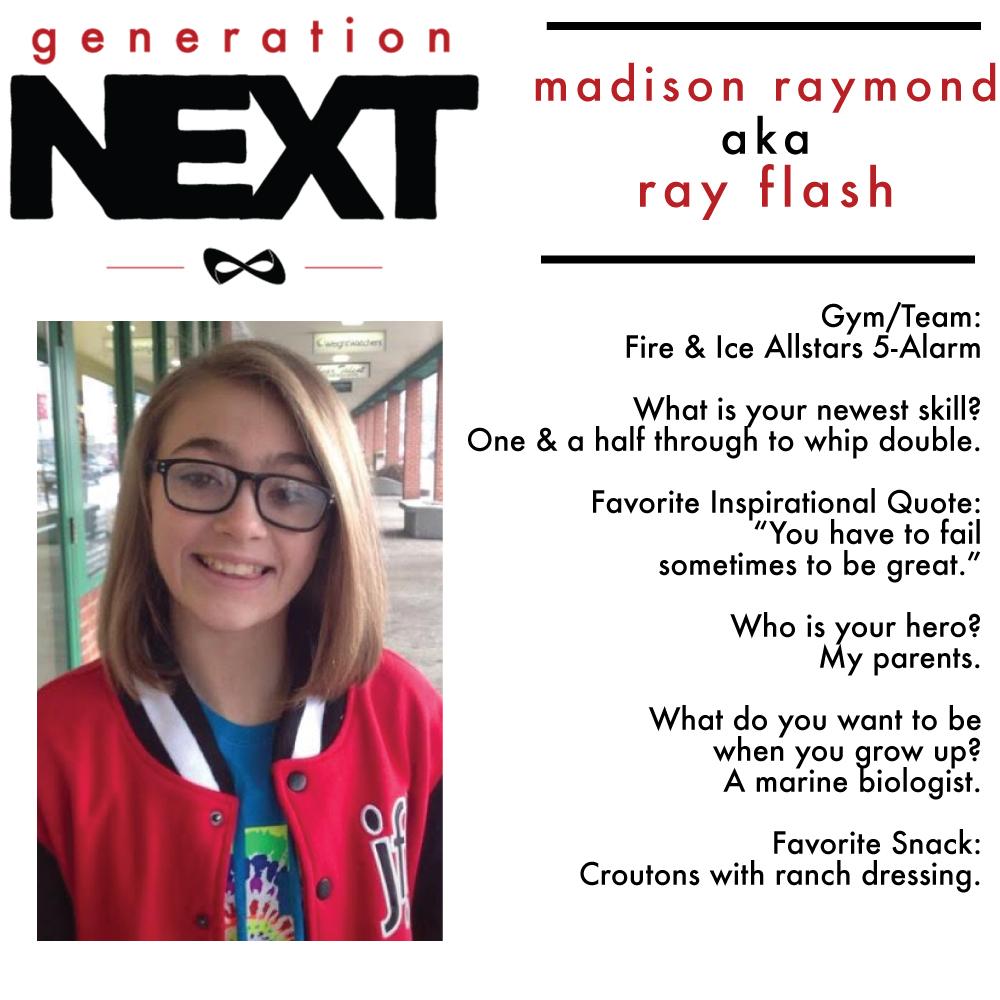 Nfinity's tweet photo. Say "Hello" to Madison Raymond! #GetToKnowGenNext http://t.co/n5ID27EVXr