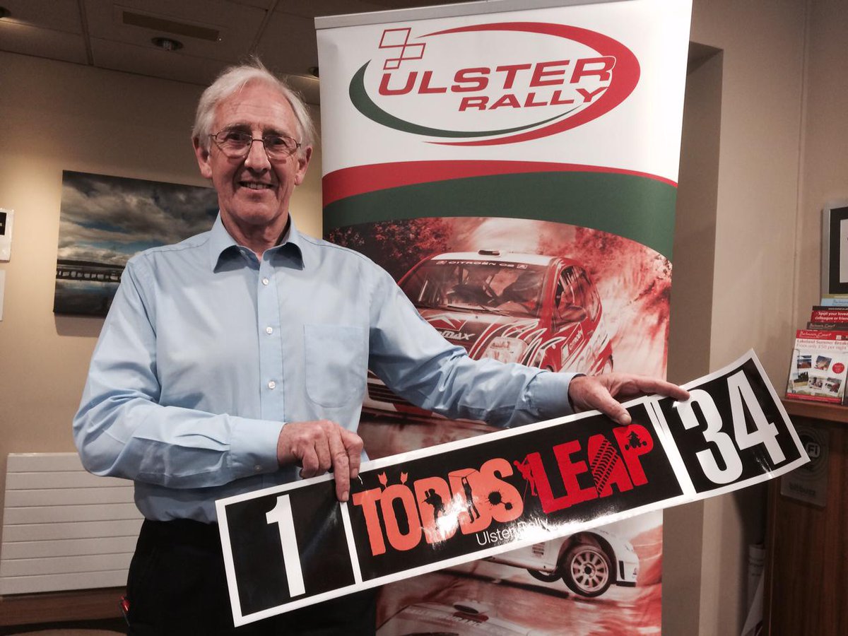 Dessie McCartney won the #ulsterrally in 1980. He just signed on for this years event seeded No 34 - 35 years later!