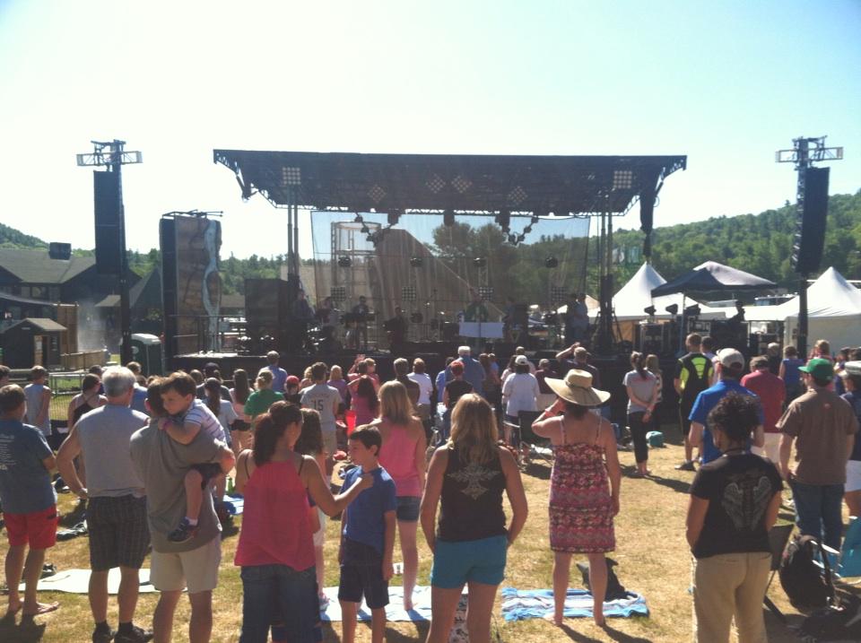 thesoulfest's tweet photo. Brandon Fitts and Father Andrew are leading us in Catholic Mass at the #InsideOutStage right now! Join us! http://t.co/wIgz6pquX0