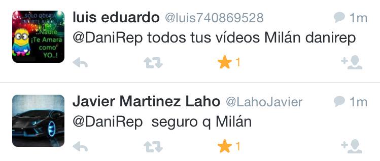 DaniRep's tweet photo. Cuando tus suscriptores intentan decirte que tus videos molan pero les traiciona el corrector 😂😂 http://t.co/9bU6MAqOw6