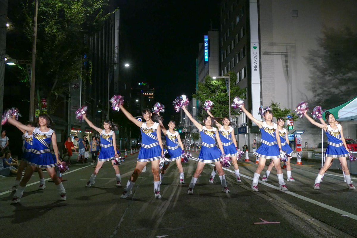 Exヒゲオ No Twitter 金沢ゆめ街道 Jkチアは至高ではあるが真夏に一日5回の演技とはハードだなぁ Http T Co yqkqqouz