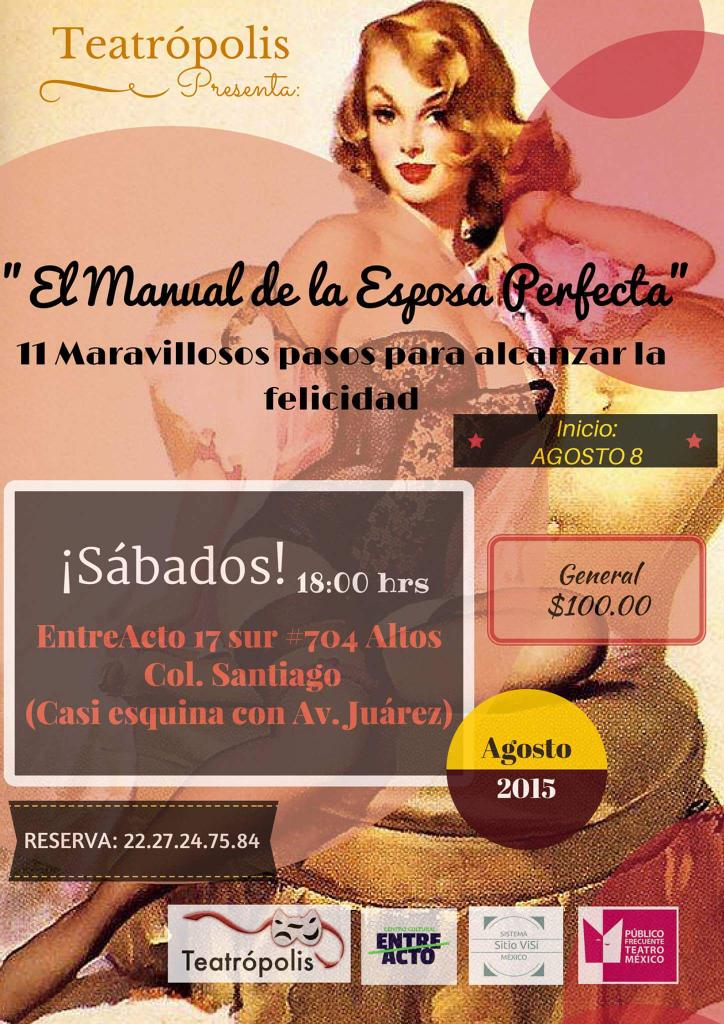 Tercerallamadap's tweet photo. @Teatropolis presenta "El Manual de la Esposa Perfecta" hoy inicio de temporada, en Entreacto 17 sur 704 $100 #Puebla http://t.co/ESjmvrCXst