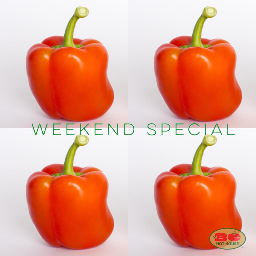 qualitygreens's tweet photo. Our weekend special is here. Pick up some fresh, vibrant BC Hot House grown red peppers for $0.99/lb! @BCHotHouse http://t.co/Gy2AeWJuek