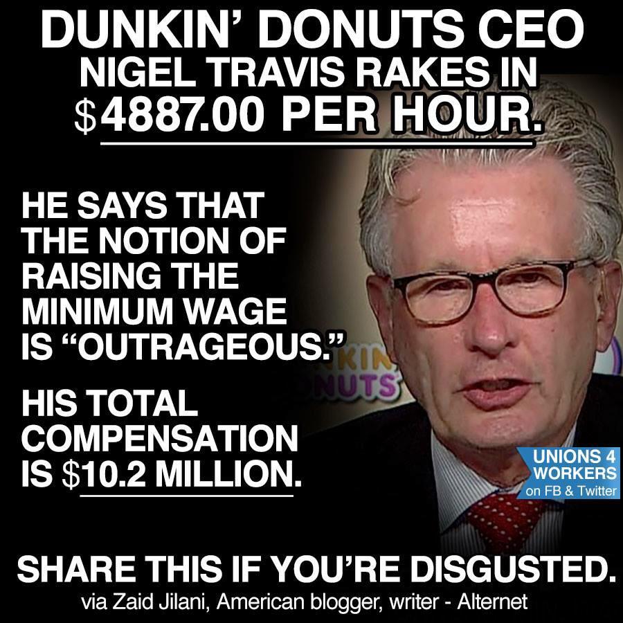 unions4workers's tweet image. CEOs and the 1% systematically driving wages down while creating "worker-against-worker" distractions. #1u #p2