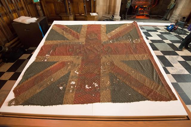 edinburghcastle's tweet image. The Regimental Colours will be on display until 9 Sept, come and see them in the Great Hall! #waterloo200