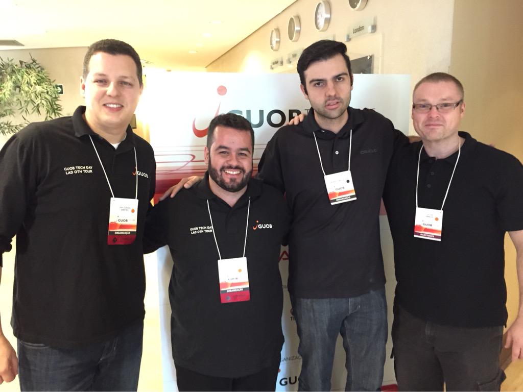alexzaballa's tweet photo. #otntourla @viniciusdba @oraclebase @dbarodrigo #guobtechday @oracleace @oracleotnla #ACED #BRAZIL http://t.co/er7m93Rbvl