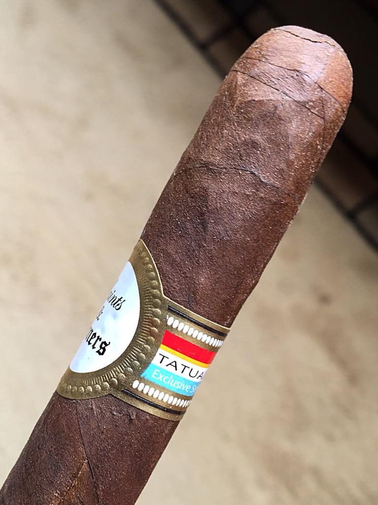 cigarsmoke's tweet photo. #nowsmoking @TatuajeCigars @iamcasper Saints and Sinners box from 2012! Aged to #herfection #plume #cigarsmoke http://t.co/c9CoOmgrWP