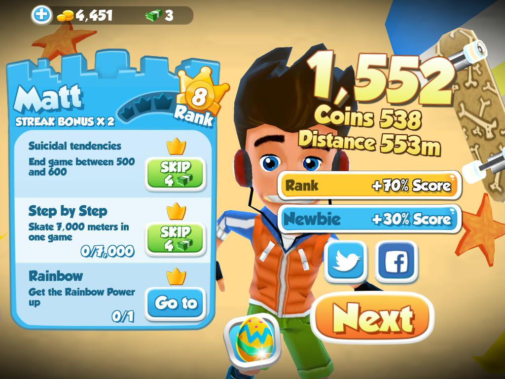 Kelliem88's tweet photo. I just scored 1552 with Matt using the Bone Crusher board! #SkylineSkaters http://t.co/bFYwivqjz3 http://t.co/hSfkBdQp7o