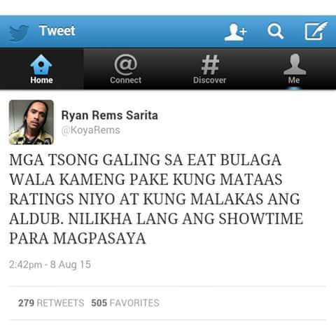 Amirawr's tweet image. FYI 36yearsa nang nagpapasaya ang @EatBulaga eh yang showtime?! Kelan lng naman umusbong yan. 😂 #ripshowtime