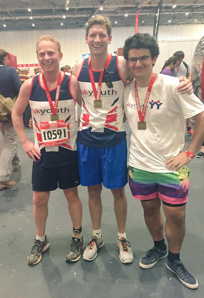 Congratulations Tom, Ben and Sevar from <a href="/AiimiLtd/">Aiimi</a> for your amazing efforts in the #LondonTriathlon - BIG thank you!