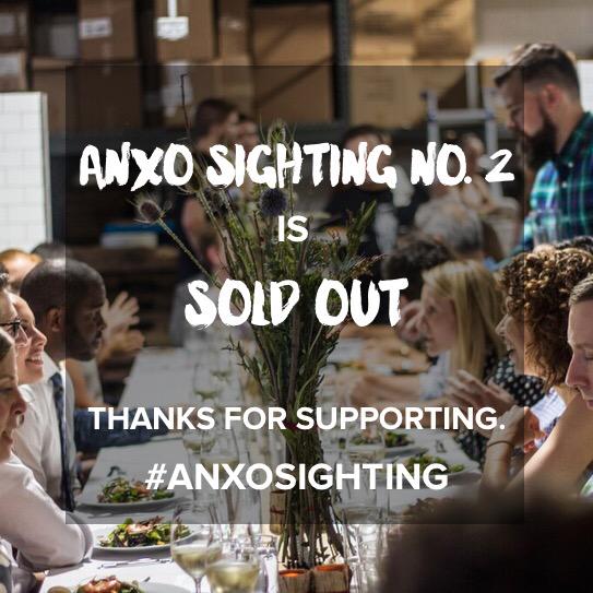 ANXOcider's tweet image. Tickets for #ANXOsighting #2 are sold out! Stay tuned for future sightings! #ciderdinner #ciderpairing