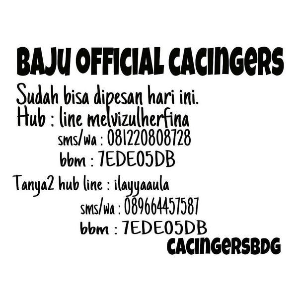 Yuhuu Baju OFC Cacingers sudah bisa dibelii! 
Serbu yuuk!! 
cc : <a href="/aldiecacing/">Anggini Nur Asia</a> <a href="/galuh_tyas/">Galuh Kusumaningtyas</a>