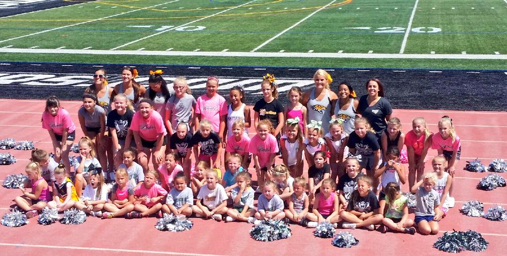 can't wait until September 12th to cheer at our first home game with many local rec cheerleaders!! 👌🏼🏈💛