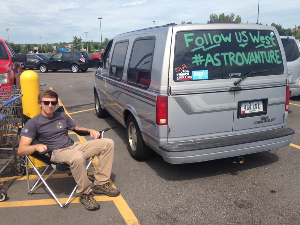 NicholsZach's tweet photo. Home is where you park it. #AstroVanture http://t.co/KNP86E9rFc