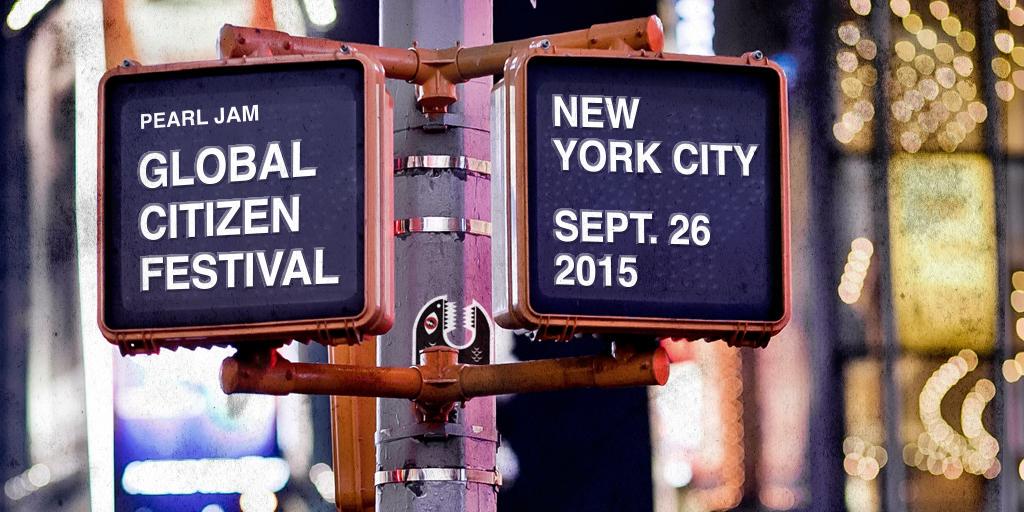 PearlJam's tweet image. Who's planning on going to @GlblCtzn on September 26? #PearlJam #GlobalCitizen