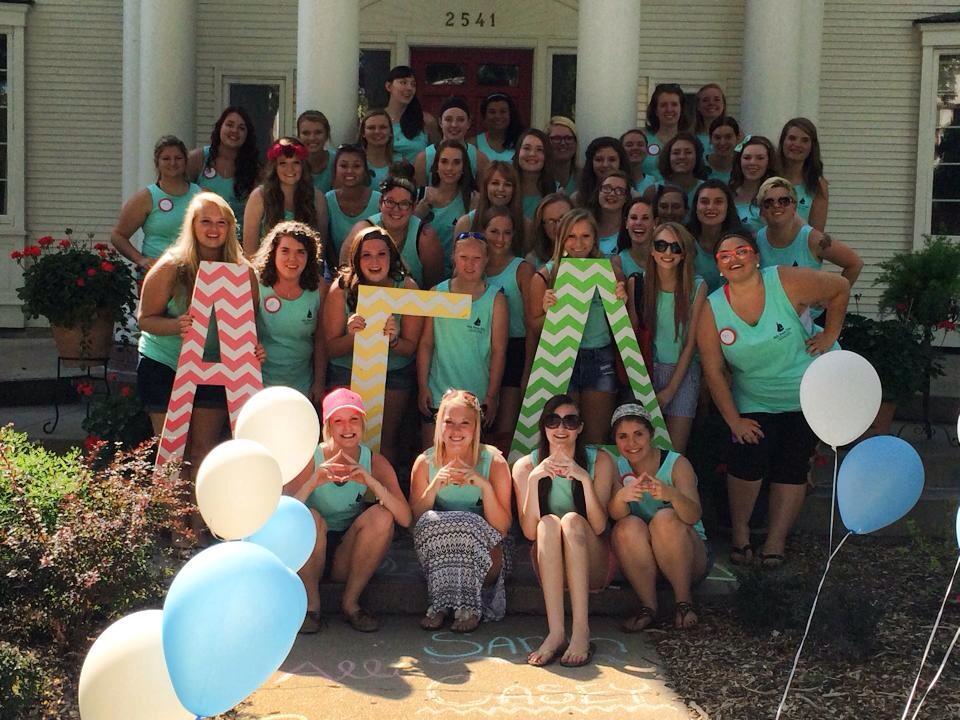 nwuagd's tweet photo. Less than 24 hours until the big white house opens its big red door for move in day! http://t.co/ntJWYMZ1Hd