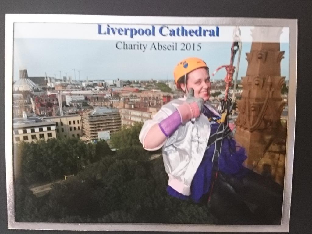 pamelaBatemanLe's tweet photo. #cathedralabseil #Done 😰😵 @StrokeAssocNews @StrokeAssocNW http://t.co/hMcj4PppXZ