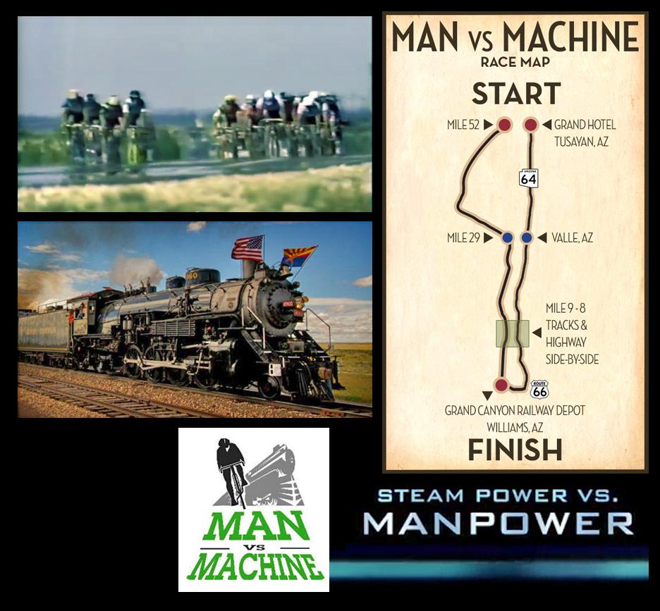 Cool. Booked to chase along in the steam train for #grandcanyonracing Man Vs Machine: athletepath.com/man-vs-machine…