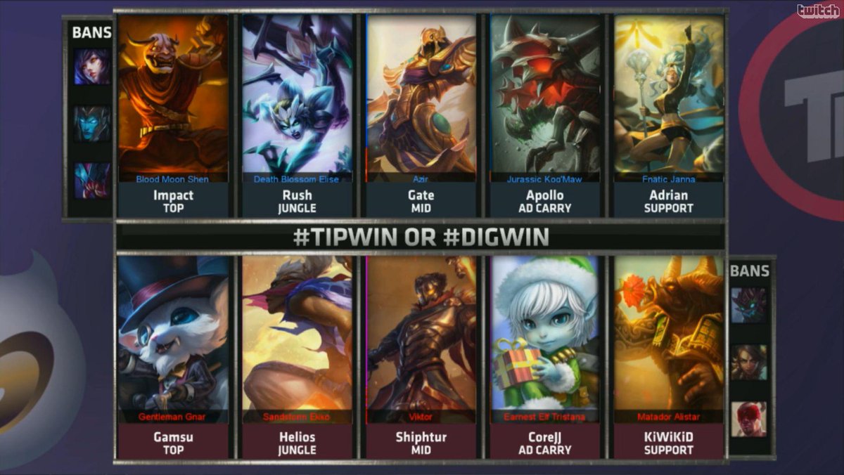TIPWIN or #DIGWIN? We're on the Rift for Game 1 of today's Quarterfinals  matchup!, image size:1200x676