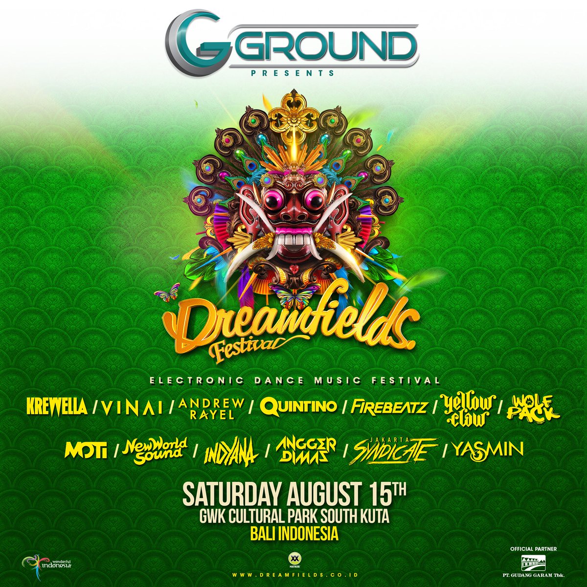 _Generation_G's tweet photo. #GGround presents #DreamfieldsBali @ GWK w/ ultimate DJs @AnggerDimas @DJ_Yasmin etc! Secure your ticket now! http://t.co/DB4myZLlC0
