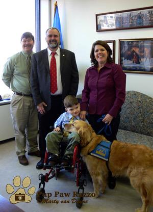 SgtSentinel's tweet photo. 🐶♿️ @IADWeek @timkaine Signed #MattsLaw 2008 #HB214 @MarkColeVA @RichardStuartVA #MattHoioos @ccicanine #SD Cal ♿️🐶 http://t.co/DXGX7FeStr