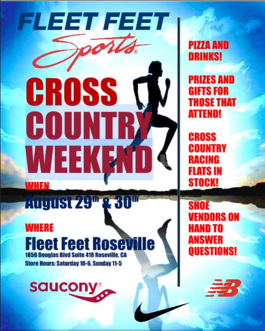 NorCal_Distance's tweet photo. Come meet the whole team at the @FleetFeetFoRsvl (Roseville) Cross Country Weekend. We're there Aug 29, 1-4pm! http://t.co/ZPYxxIMKk0