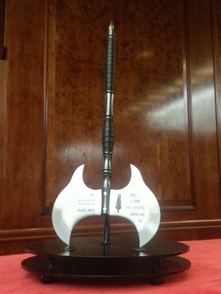 gollancz's tweet photo. Massive congratulations to @BrandSanderson winner of the Legend #GemmellAward for Best Novel for Words of Radiance! http://t.co/n8a9o7Zl1P