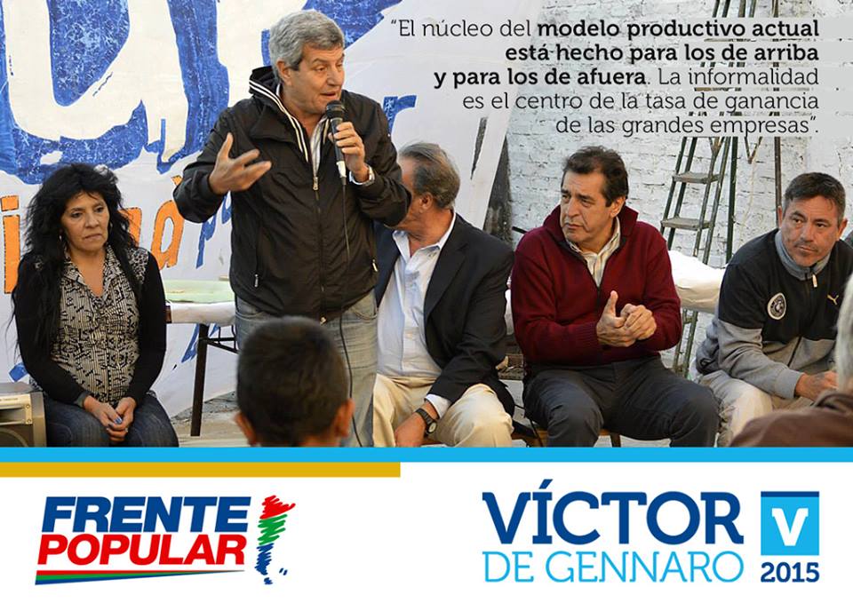 SaltaUP's tweet photo. El Frente Popular crece en todo el País porque tenemos el mejor Pre Candidato a Presidente que es @victordegennaro http://t.co/DR03GJUxD2