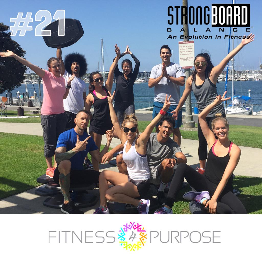 fitness4purpose's tweet photo. With 1 day left we balanced it out w/@StrongBoard &amp; is SPRINGing into action to work our way to #Nepal w/ @buildOn http://t.co/T4RsH5E7zI