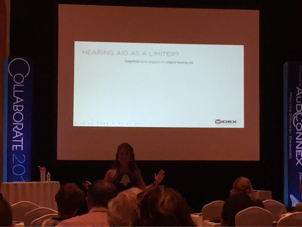AudioDrPhillips's tweet photo. The FABULOUS @Tiffany_Widex takes the floor & captures the audience @AuDConnex #CollaborateCabo @widex @JeffGeigel http://t.co/uoD4o49zNv