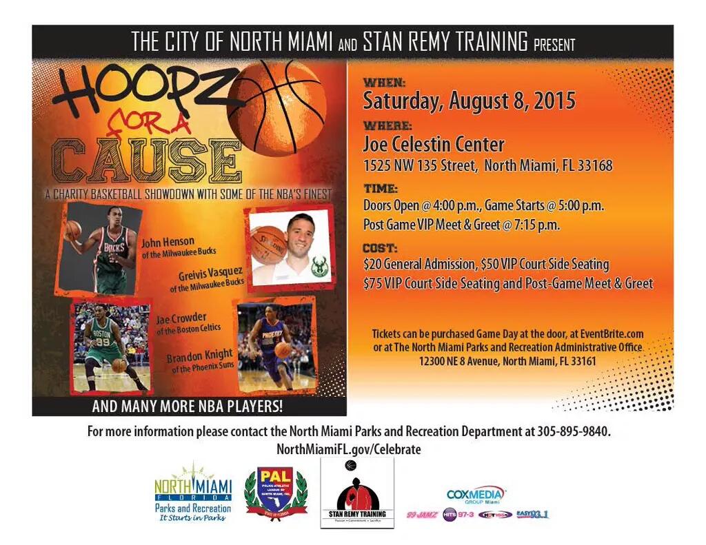 NoMiNews's tweet image. Support the Police Athletic League of North Miami at this NBA charity basketball game! It's...About...To...Go...Down!