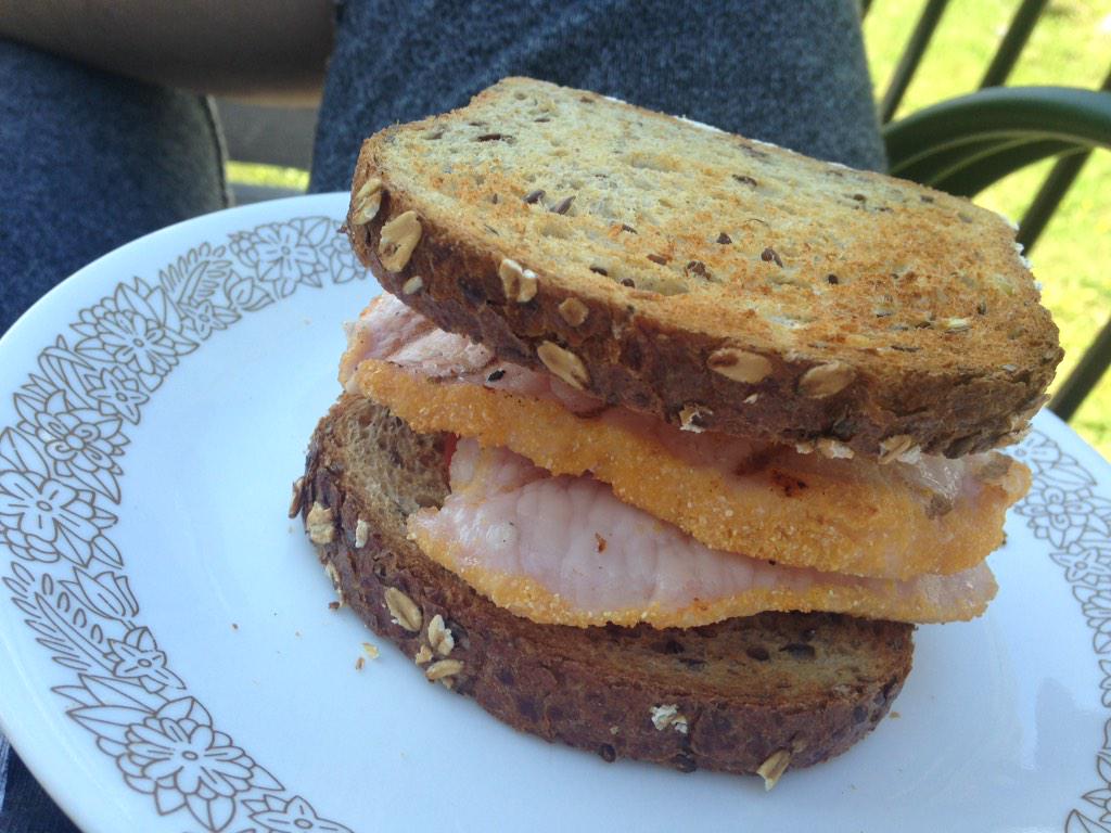 MoVernie's tweet photo. This gotta be the new back bacon sandwich. #TimHortons consider #ChefByron authentic sandwich @ByronKent http://t.co/FndZafcUIg