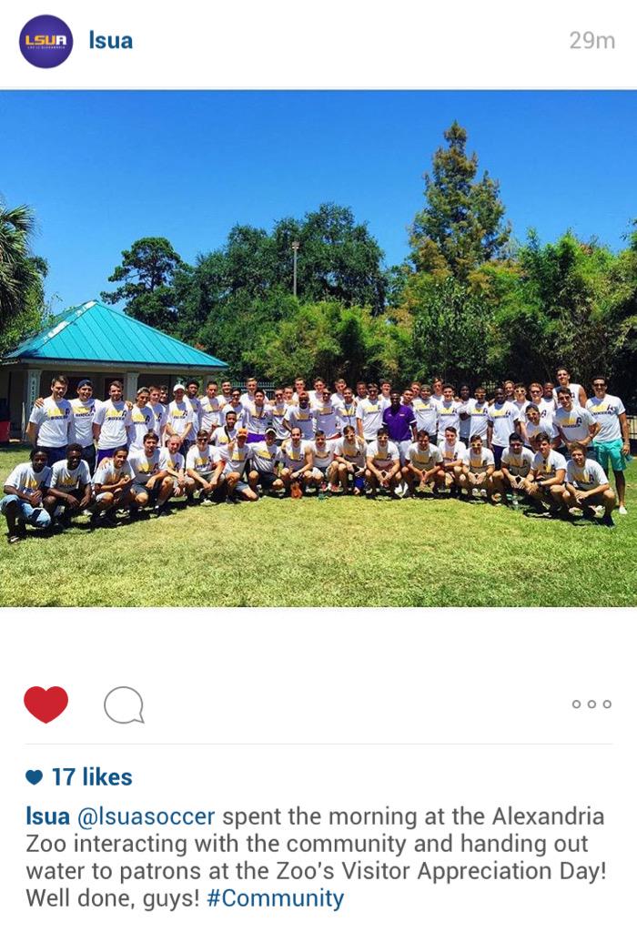 beerooyay's tweet photo. I love my team! #LSUASoccer http://t.co/BUvuMJqowO
