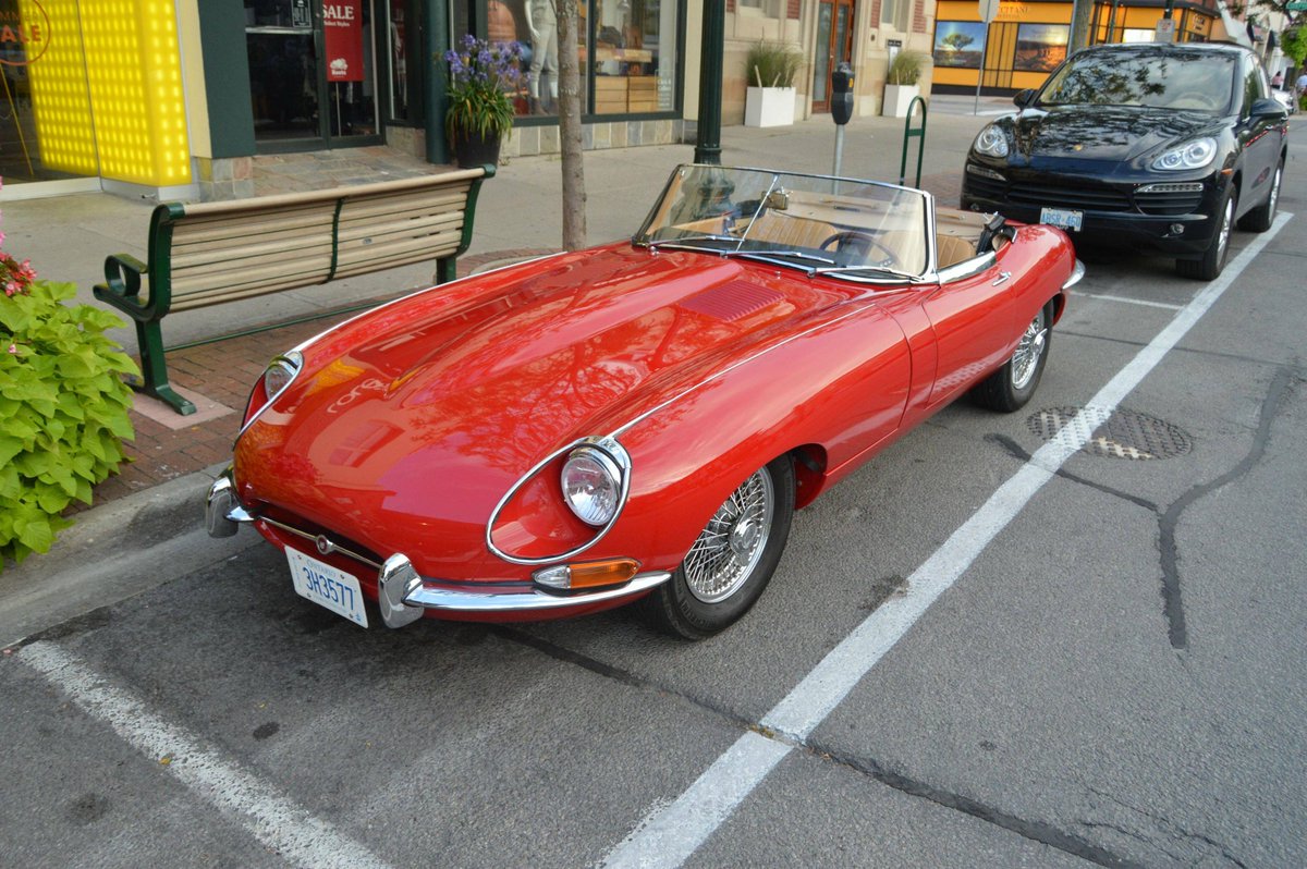 Beautiful Jaguar E-Type Convertible.