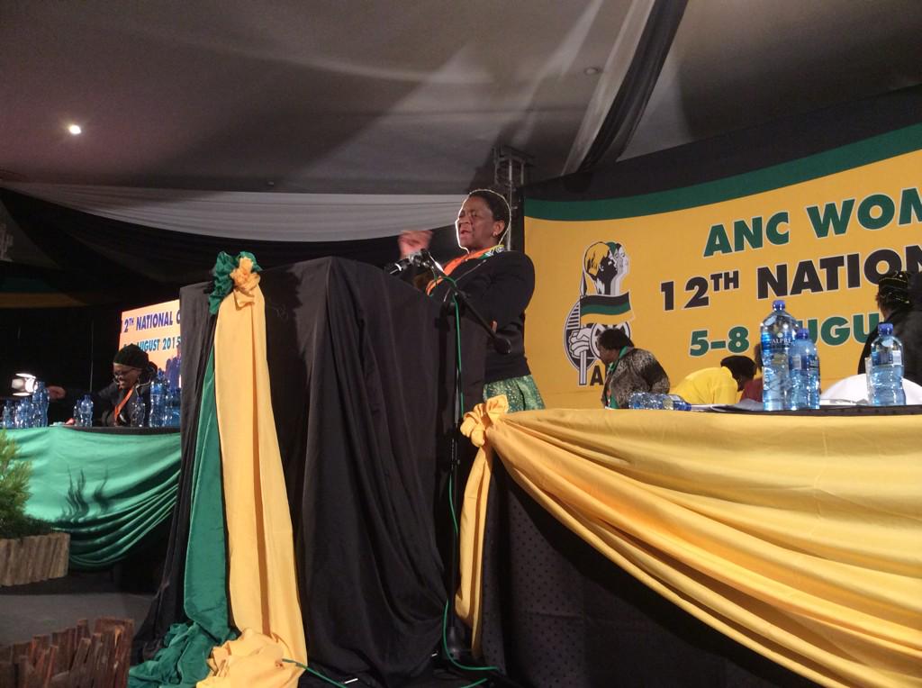 ANCWomensLeague's tweet photo. #ANCWL President @dlaminibatha now delivering the closing address at the #ANCWLConference http://t.co/XlhUjNgjWu