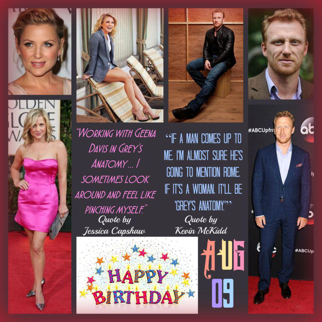 Happy Birthday Jessica Capshaw & Kevin McKidd - Aug 09 Events  