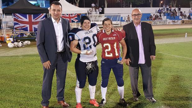WEC2015Spain's tweet photo. Ruth Matta (GREAT BRITAIN) and Jenni Linden (FINLAND), final MVP #WEC2015 #Maracena @IFAFOfficial @IFAFeurope http://t.co/1Iy57jqkV3