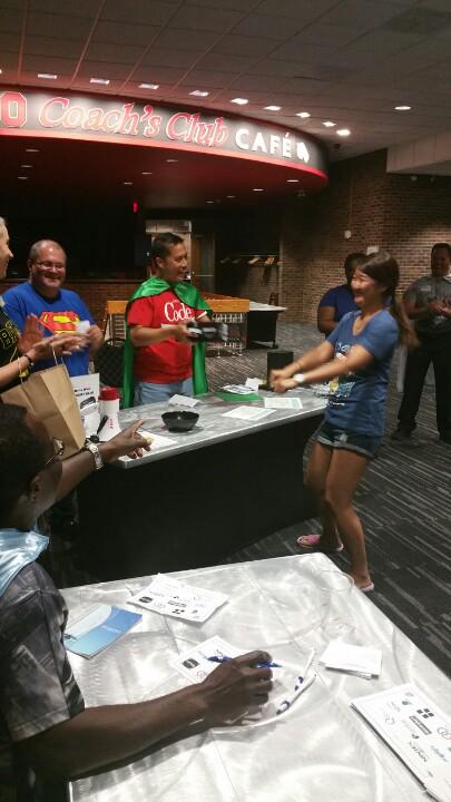 BuckeyeSPUG's tweet image. Congrats Beth, winner of the r/c drone from the #SPSCBUS team!